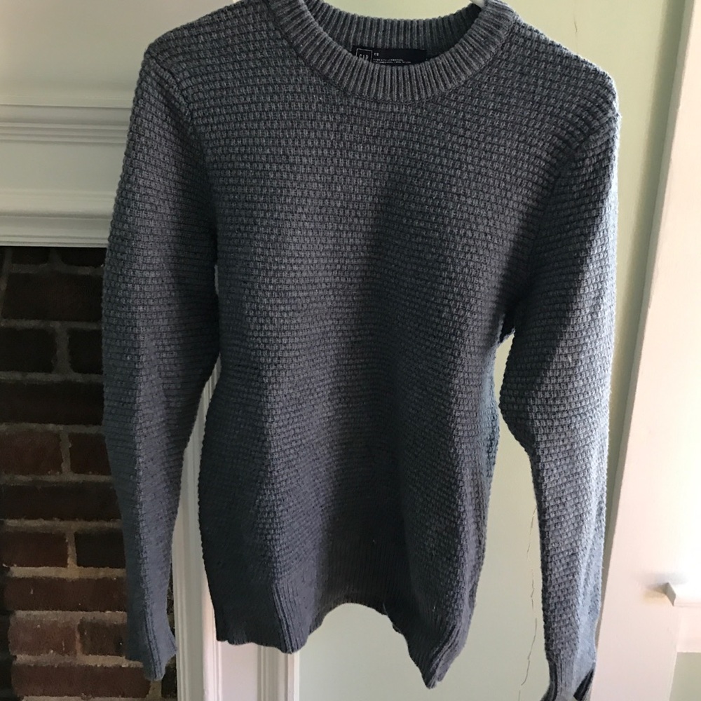 Gap blue waffleknit sweater